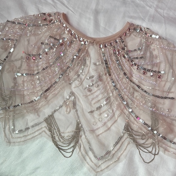Tutu du Monde Sequin Embellished Sheer Capelet